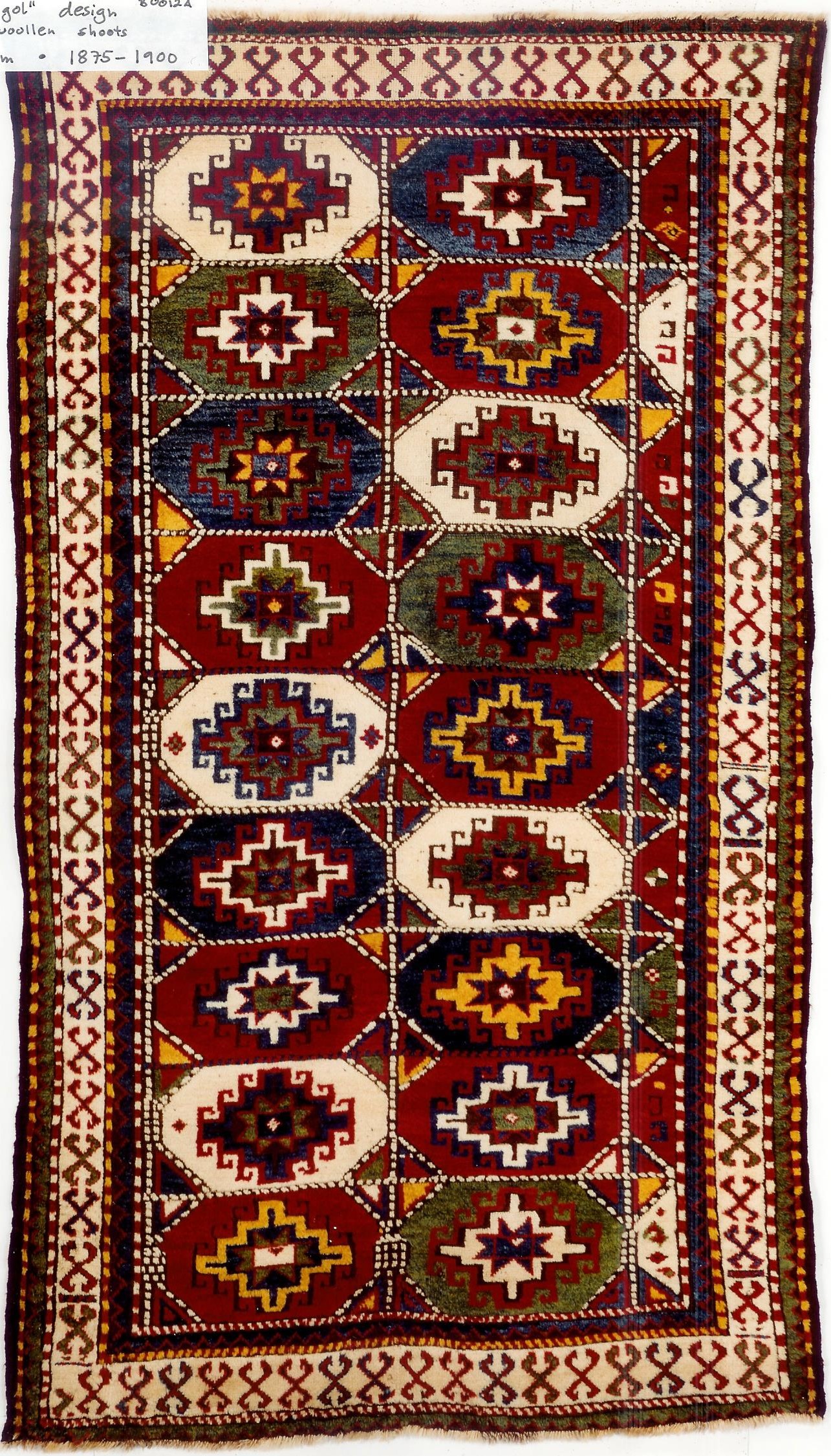 Nogorno Karabagh memling göl 2,20x1,29m 1875-1900, 60 000SEK